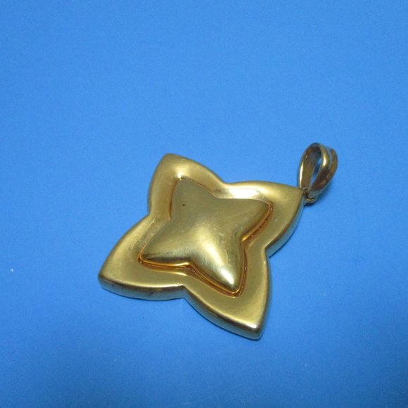 *Vintage Maxine Denker Modernist Golden Pendant - Picture 2 of 6
